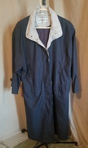 Women long rain jacket by Bernardo.